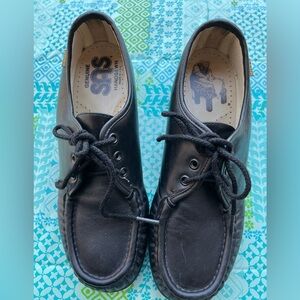 SAS Men's Black Leather Loafers